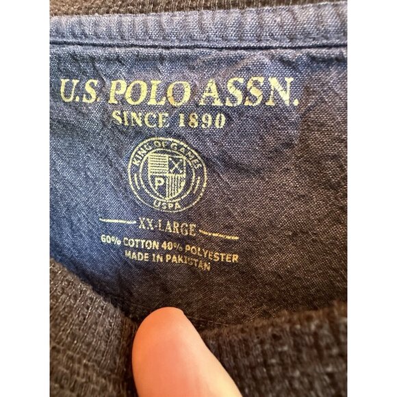 U.S. POLO ASSN Men’s 2XL / XXL Gray Crew Neck USPA Sweater - Picture 3 of 8